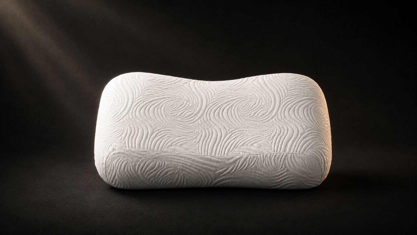 無鋒枕正面弧度與枕套織紋實品近照
